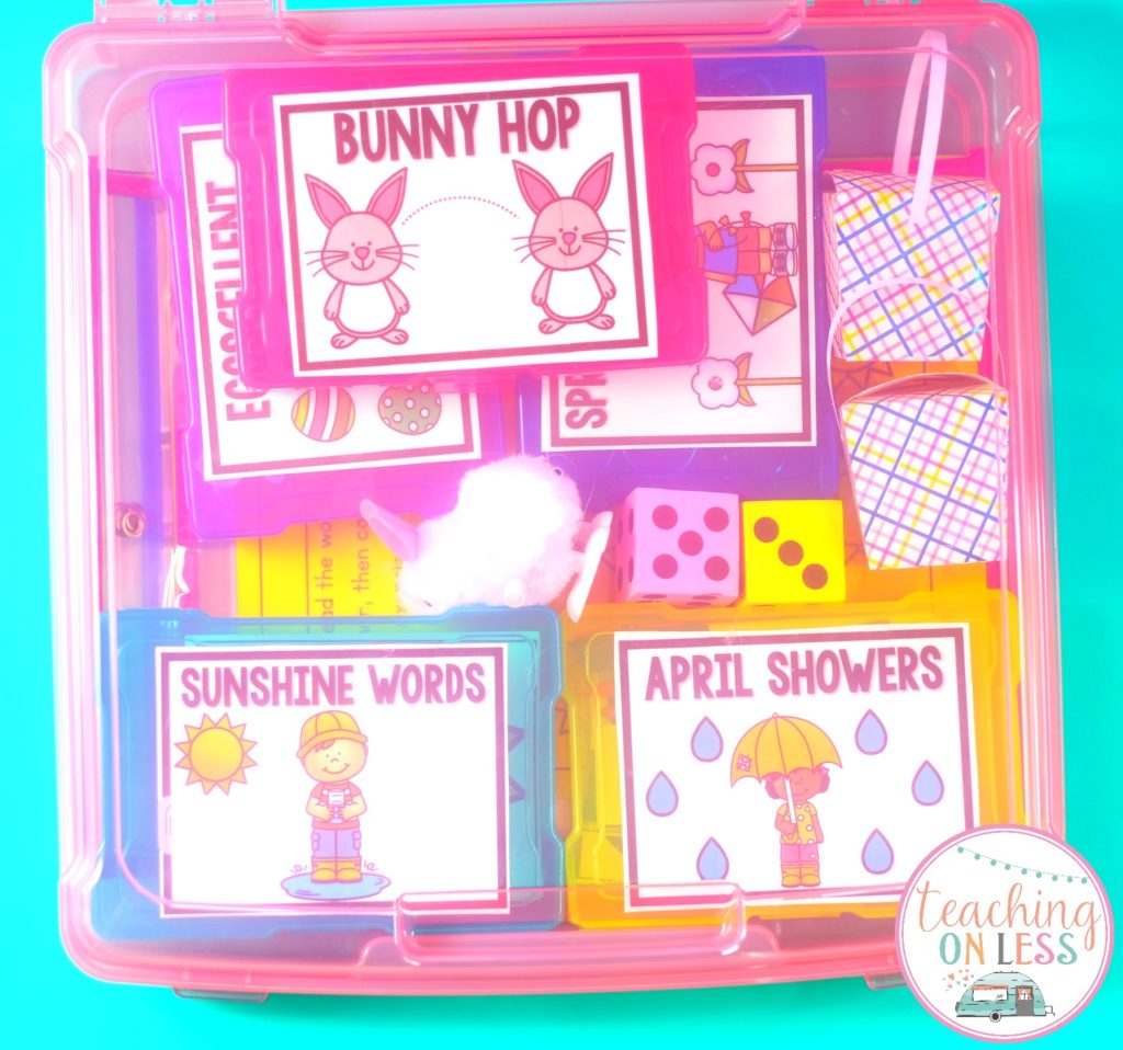Storage for Sight Word Games