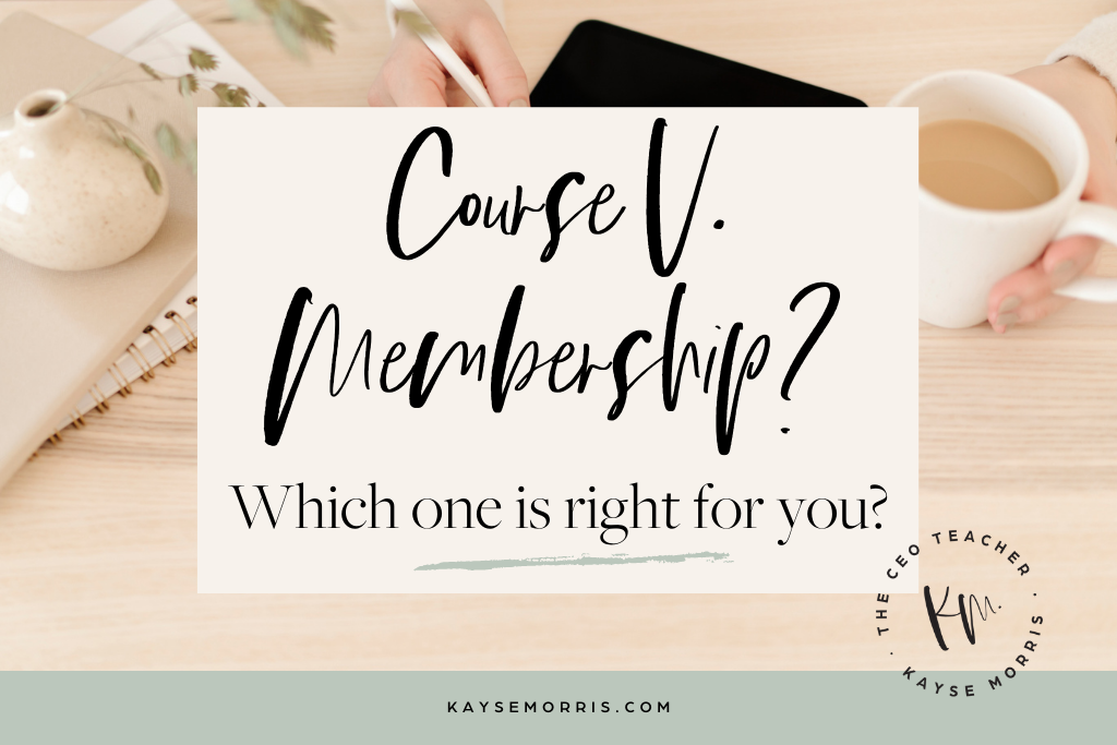 course versus membership