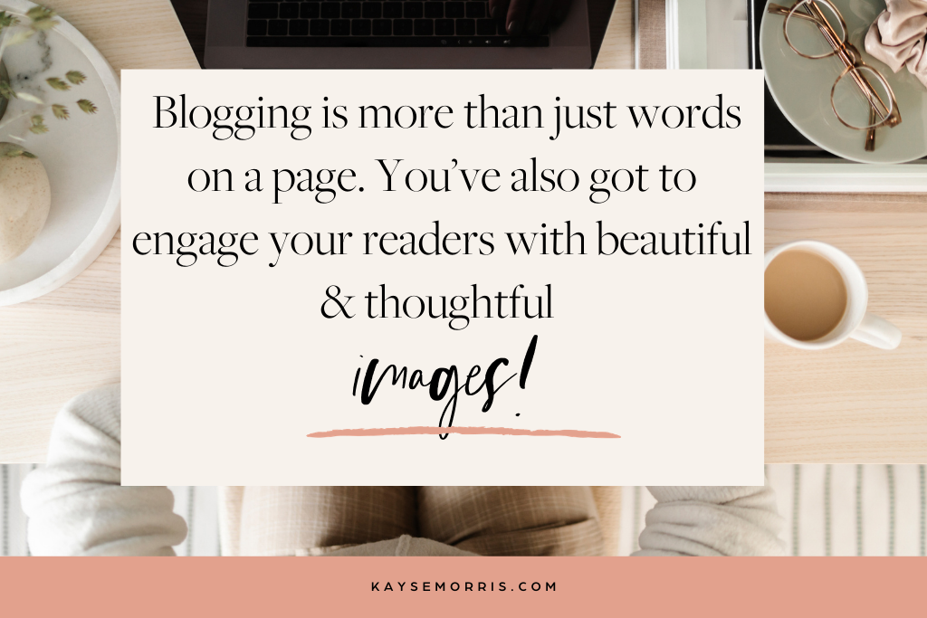 how to write a good blog starts with coffee, your laptop, and Canva for images