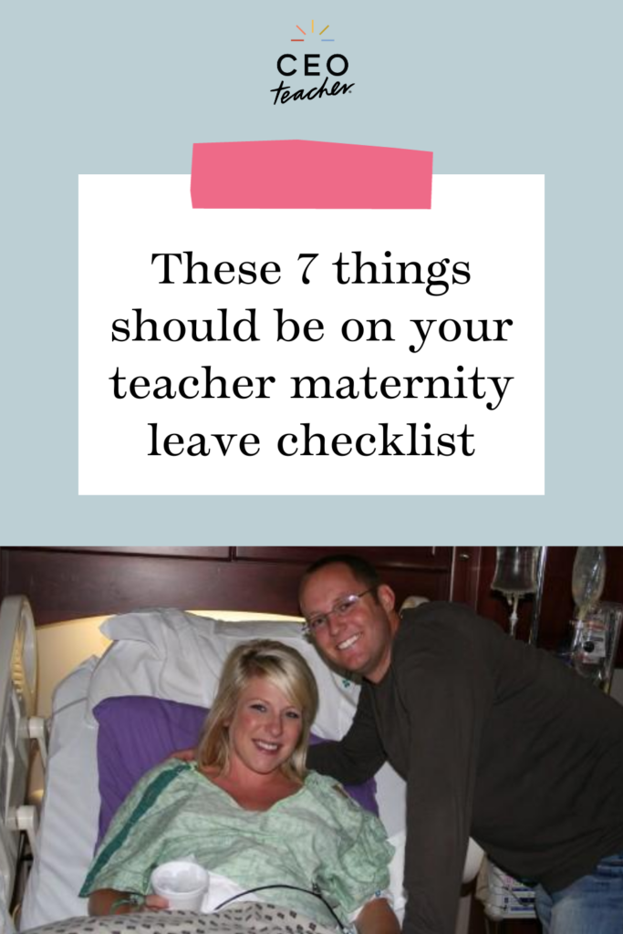 teacher maternity leave checklist