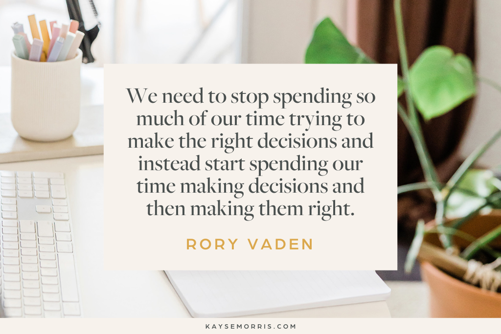 stop spending so much time as a teacher entrepreneur and start making decisions