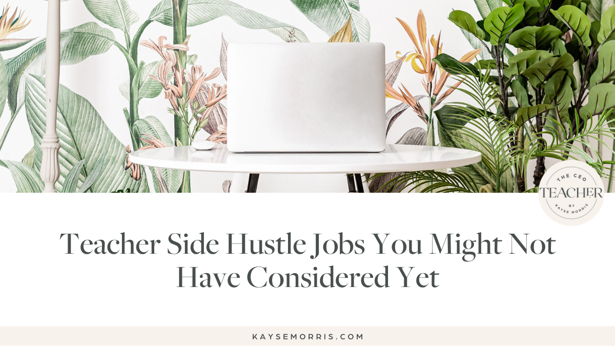 teacher side hustle jobs