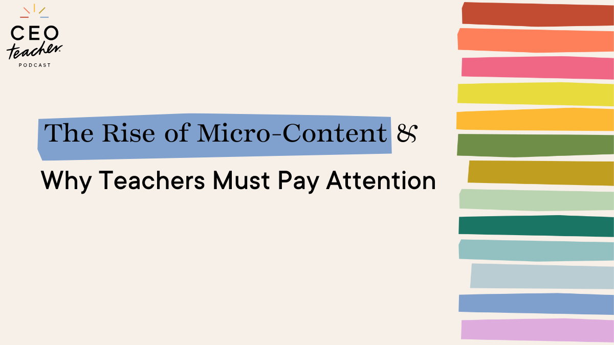 micro-content for teachers podcast cover