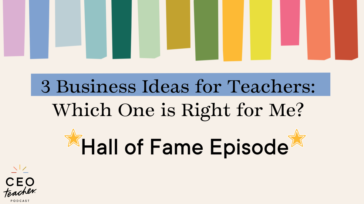 business ideas for a teacher podcast cover