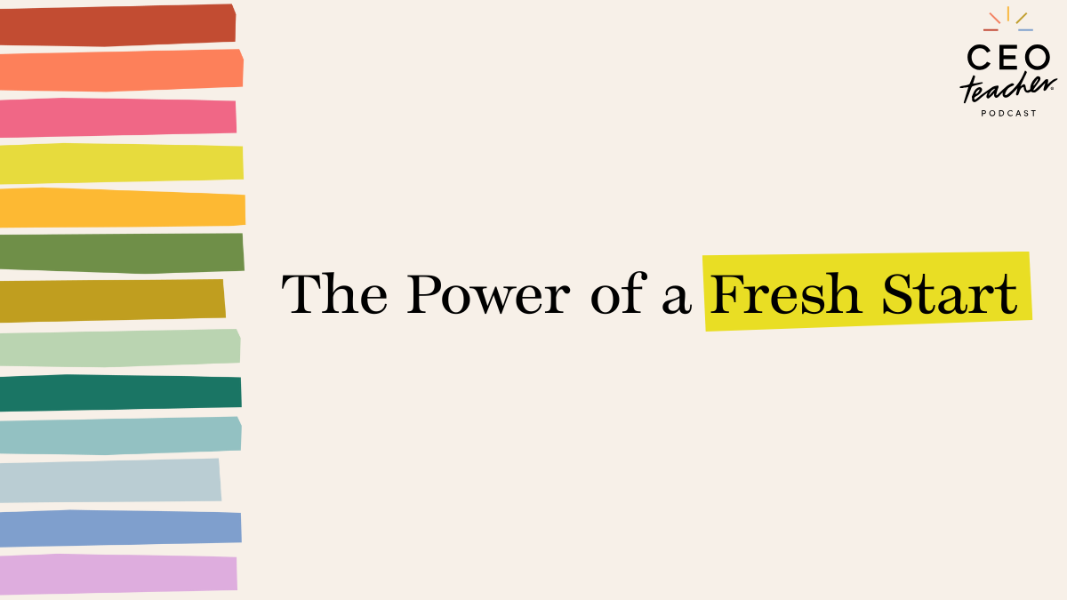 the power of a fresh start podcast cover