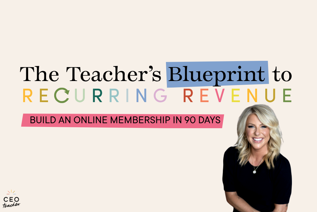 build a membership for teachers in 90 days with my free masterclass
